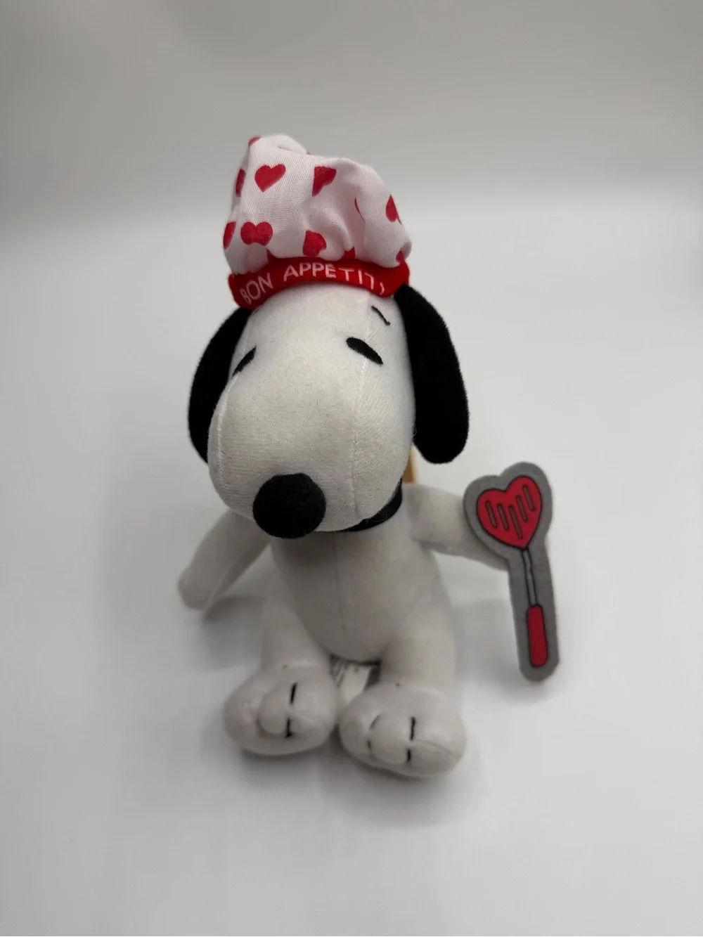 Peanuts Snoopy Chef Plush Toy - White with Red Heart Hat
